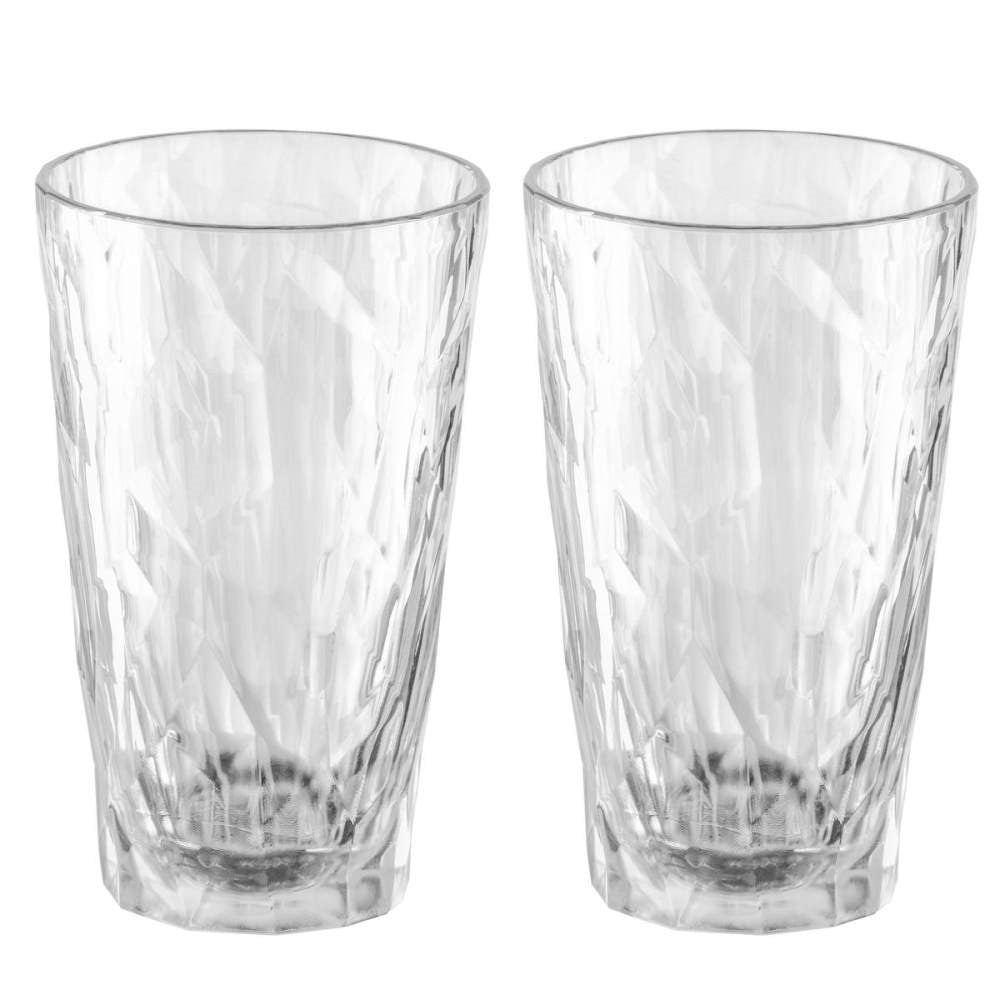 Club No. 6 Longdrinkglas Plast 300 ml Crystal Clear 2-pack