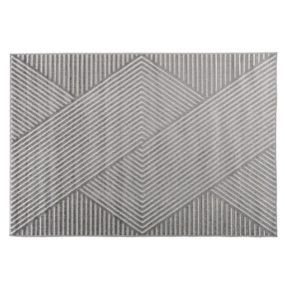 Matta - Aron- 230*160 Rektangulär-grå