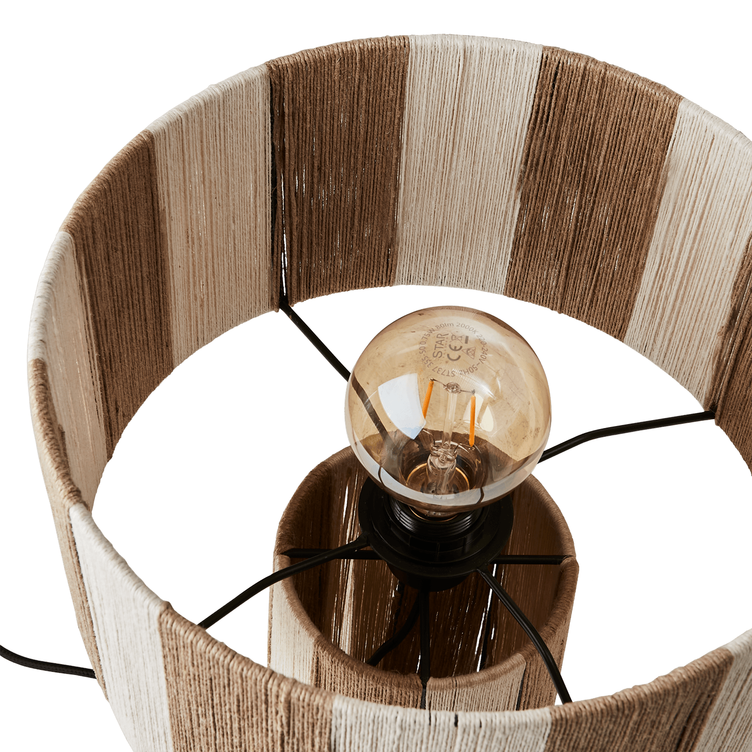 JULLAN Bordslampa M, Elfenben/natur - Hemboden
