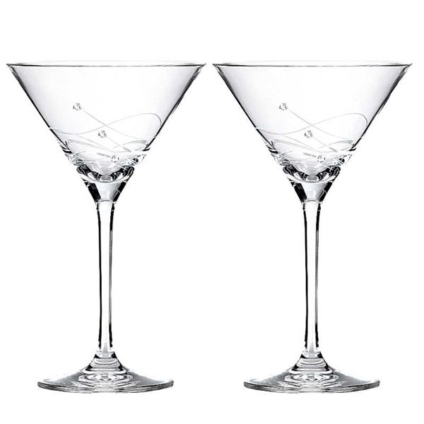 Clio Cocktailglas med Swarovski-kristaller 2 st