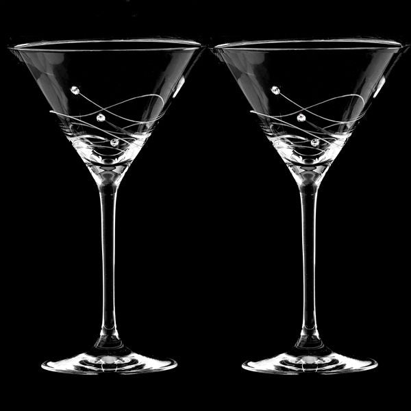 Clio Cocktailglas med Swarovski-kristaller 2 st