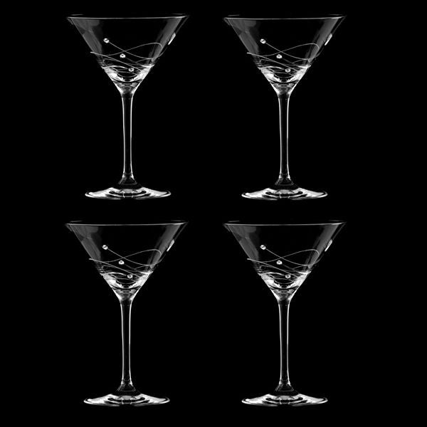 Clio Cocktailglas med Swarovski-kristaller 4 st