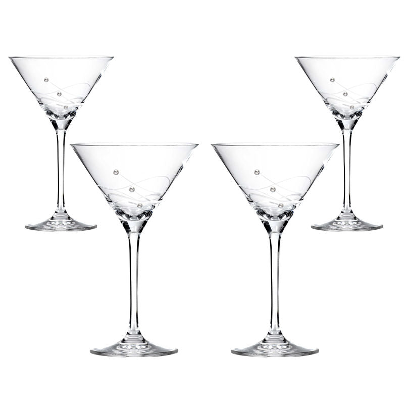 Clio Cocktailglas med Swarovski-kristaller 4 st