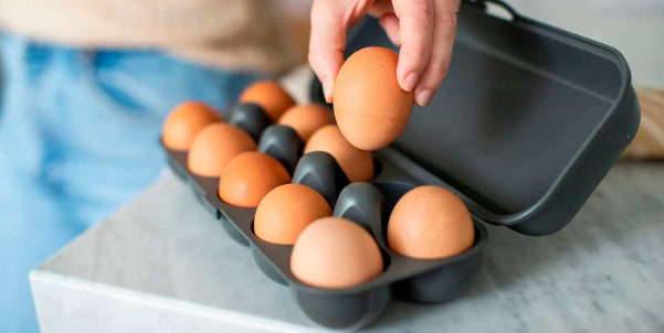 Eggs To Go Äggkartong för 10 ägg Mörkgrå