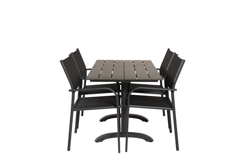 Cafébord - Denver + 4 stolar